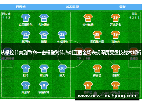 从掌控节奏到致命一击福登对阵热刺亚冠全场表现深度复盘技战术解析